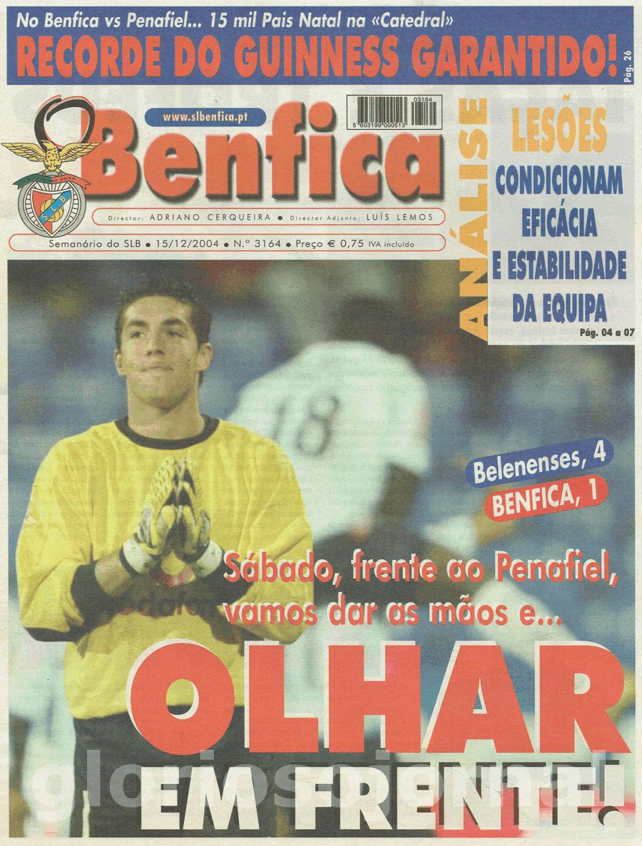 jornal o benfica 3164 2004-12-15